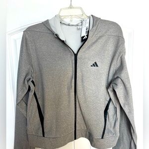 Adidas hooded full zip jacket.